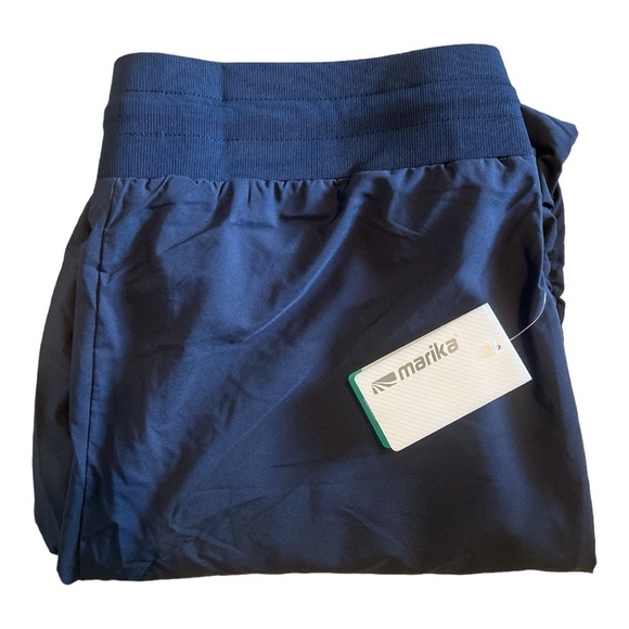 Marika Pants - marika Curves Women’s Gym Pants Shirred Pants Size 1x in Navy Blazer